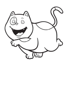 Sketch Cat Kids Kids Coloring Pages Pdf, Free Vectors File